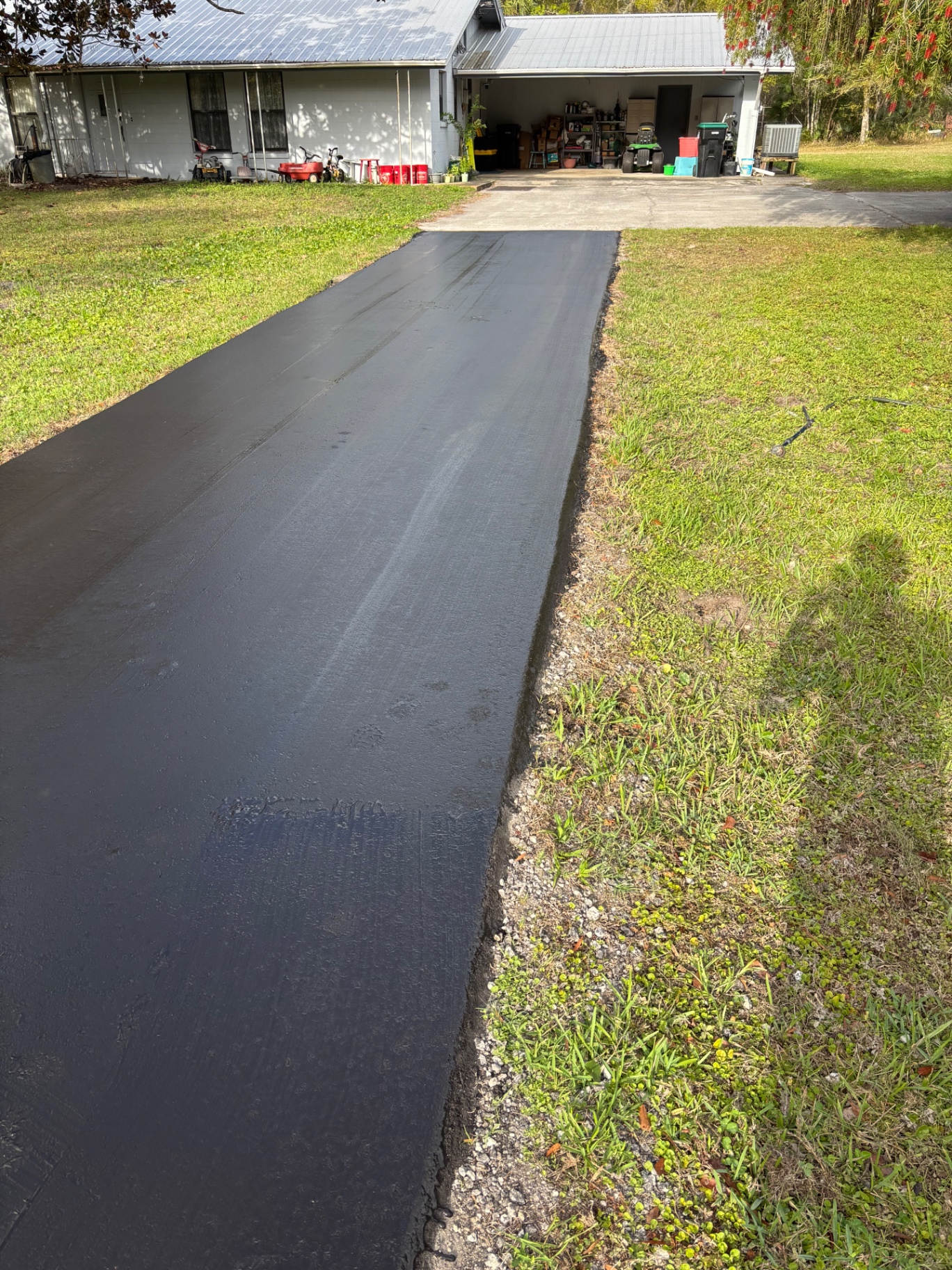 Smooth Black Driveway