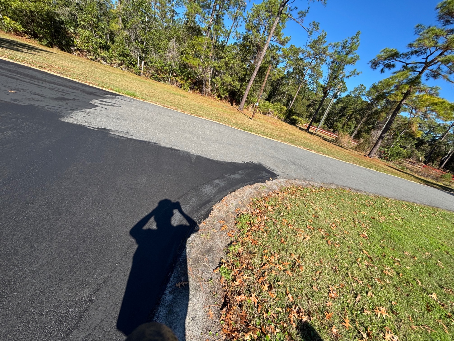 Fresh Asphalt Edge Work