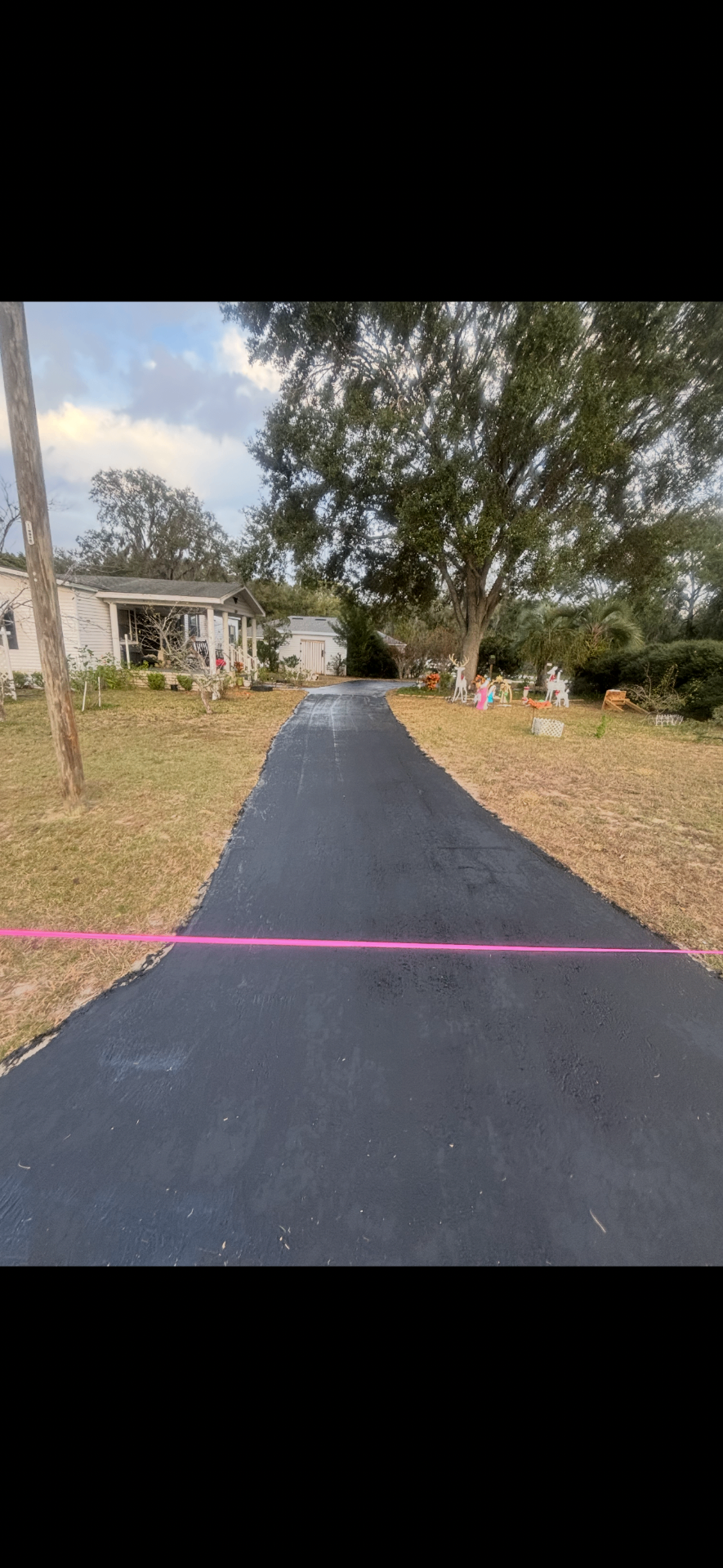 Jet-Black Driveway